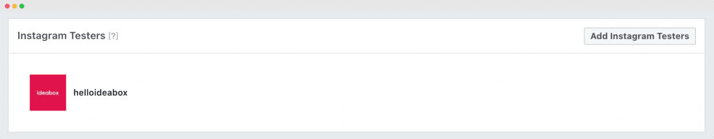 Tester Invites in de Instagram-instellingen, waar je de uitnodiging accepteert