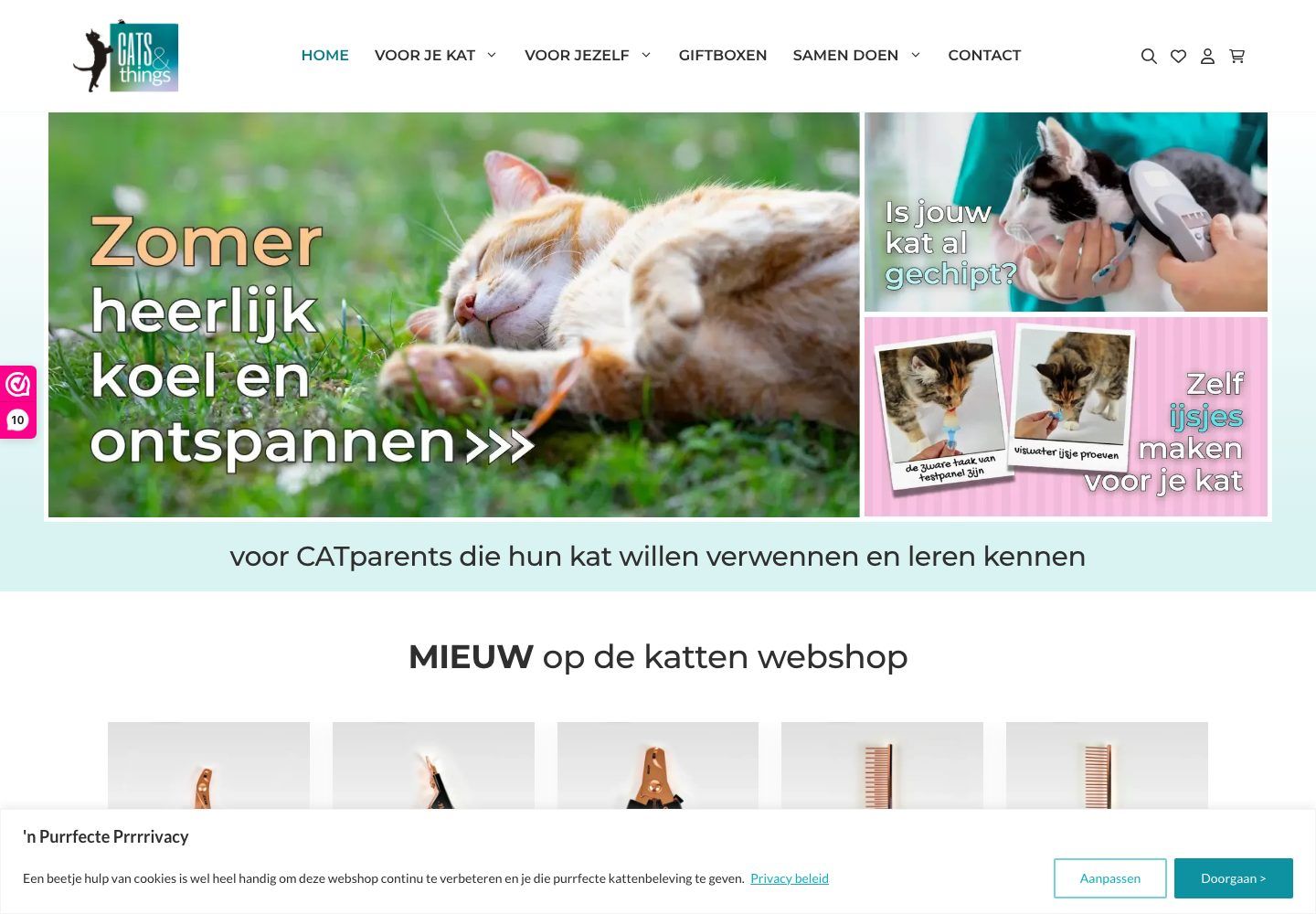 De website van Cats & Things