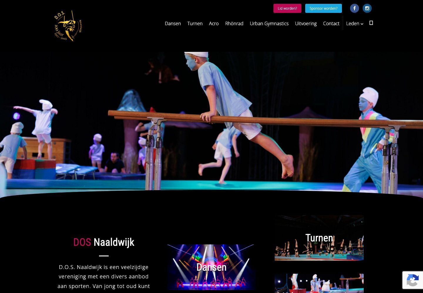 De website van DOS Naaldwijk