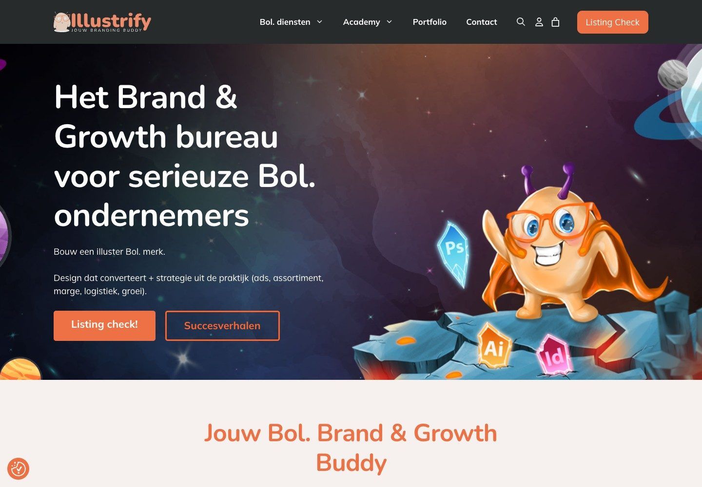 De website van Illustrify