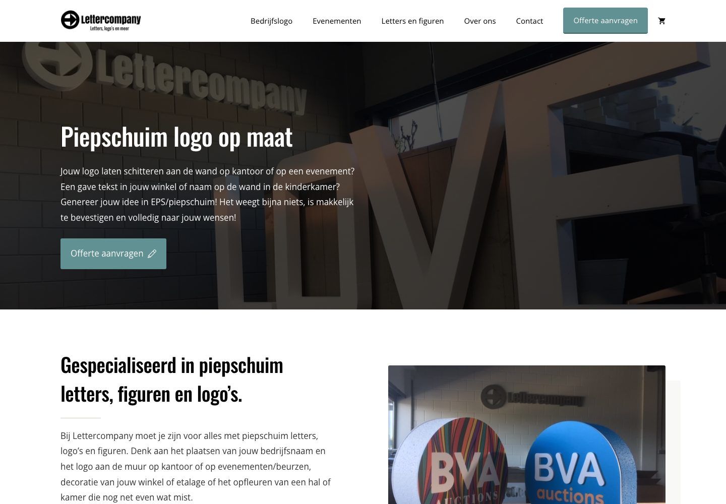 De website van Lettercompany