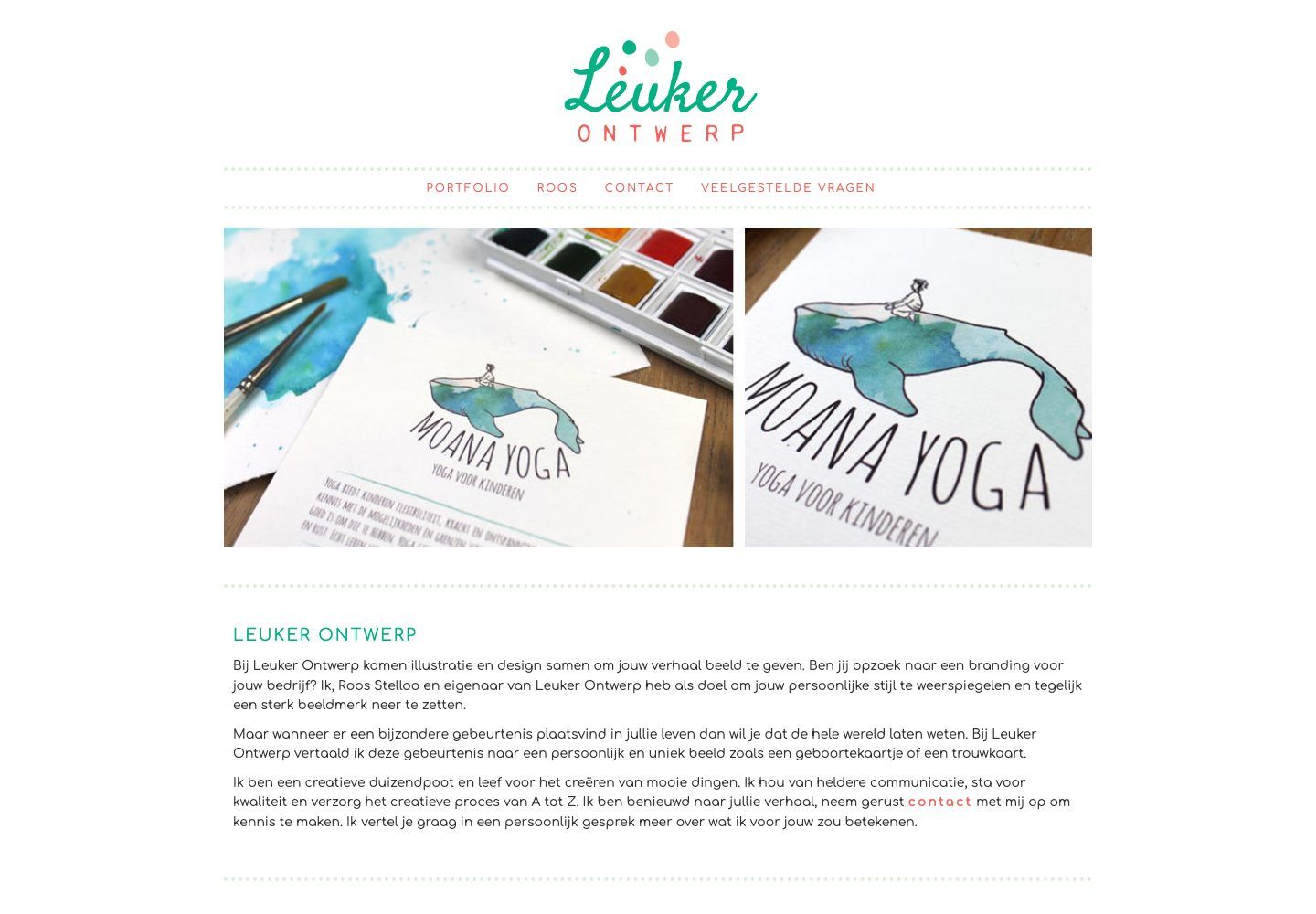 De website van Leuker Ontwerp