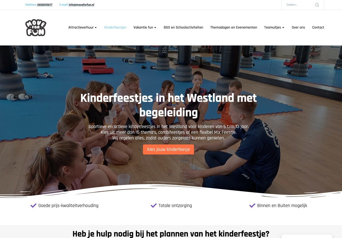 De website van MoveForFun
