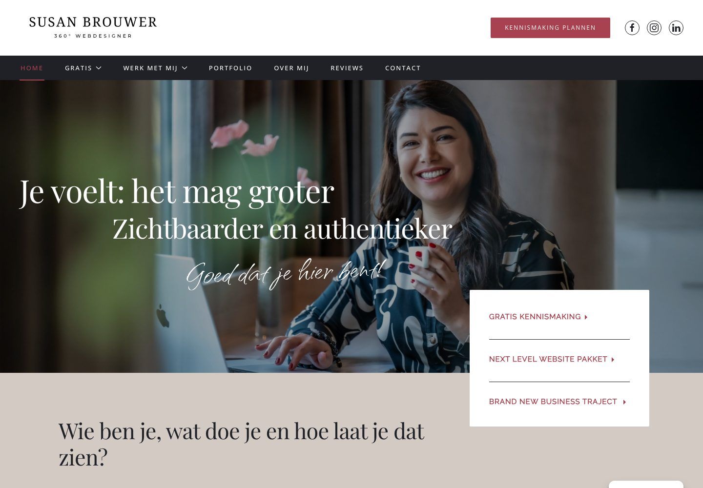 De website van Susan Brouwer