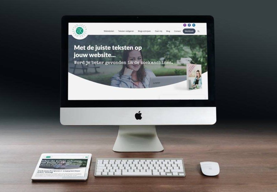 De website van Van Idee Naar Tekst