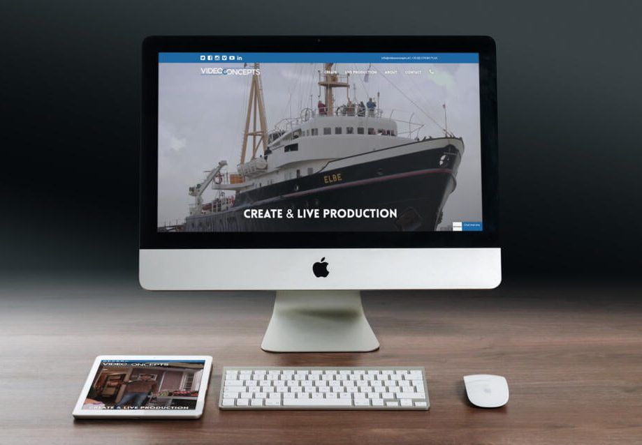 De website van VideoConcepts