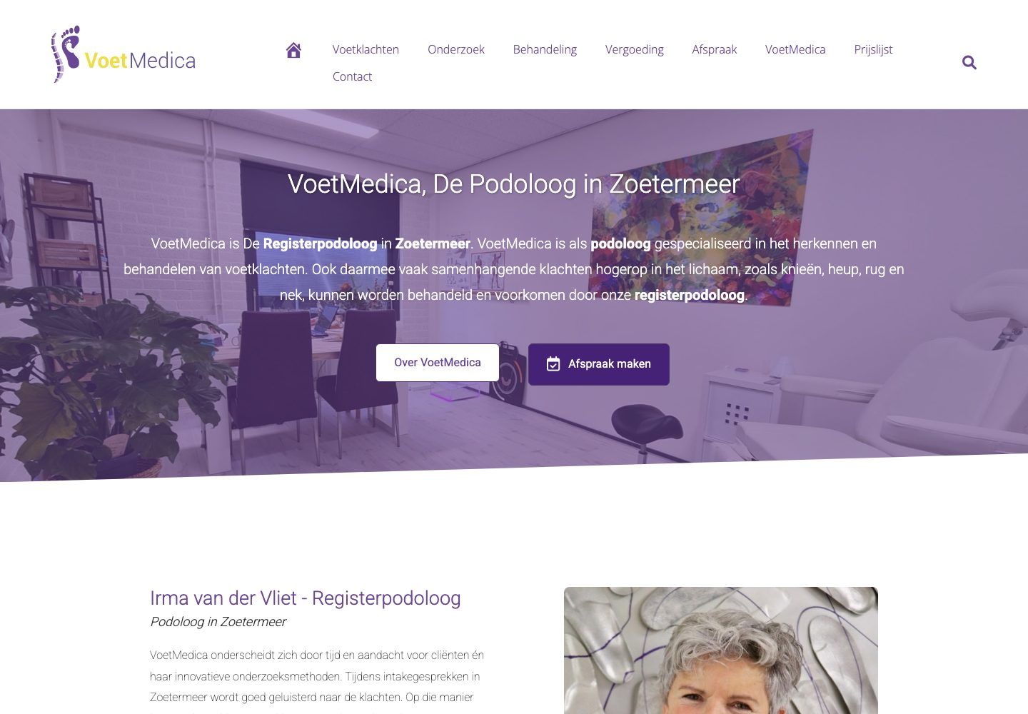 De website van VoetMedica